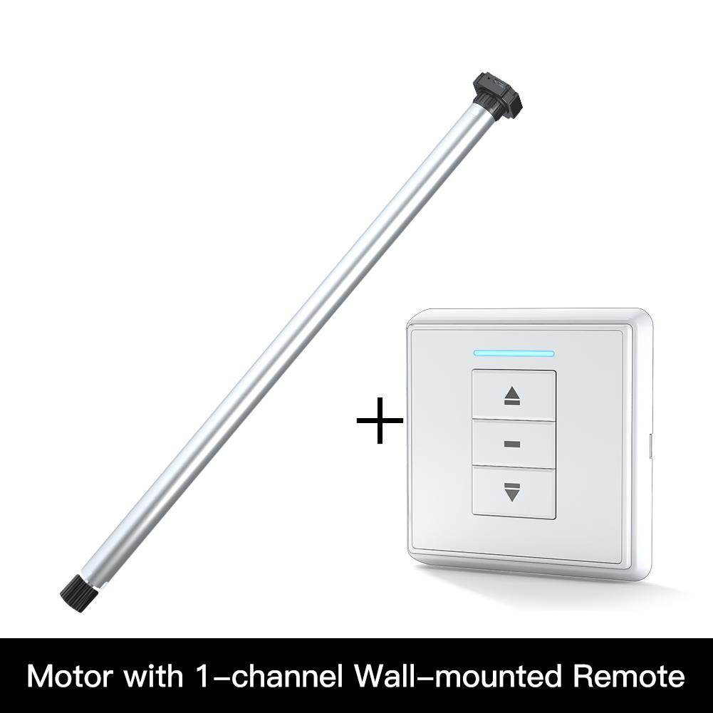 Rechargeable Tubular Roller Blind Motor RF433 Remote Control