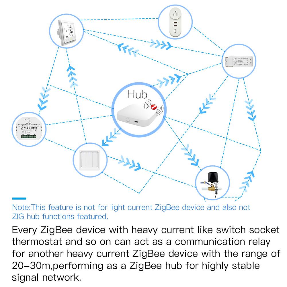 ZigBee3.0 Dual USB Wireless Socket Plug 2MQTT Setup Available