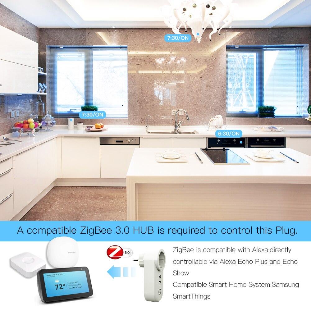 ZigBee3.0 Dual USB Wireless Socket Plug 2MQTT Setup Available