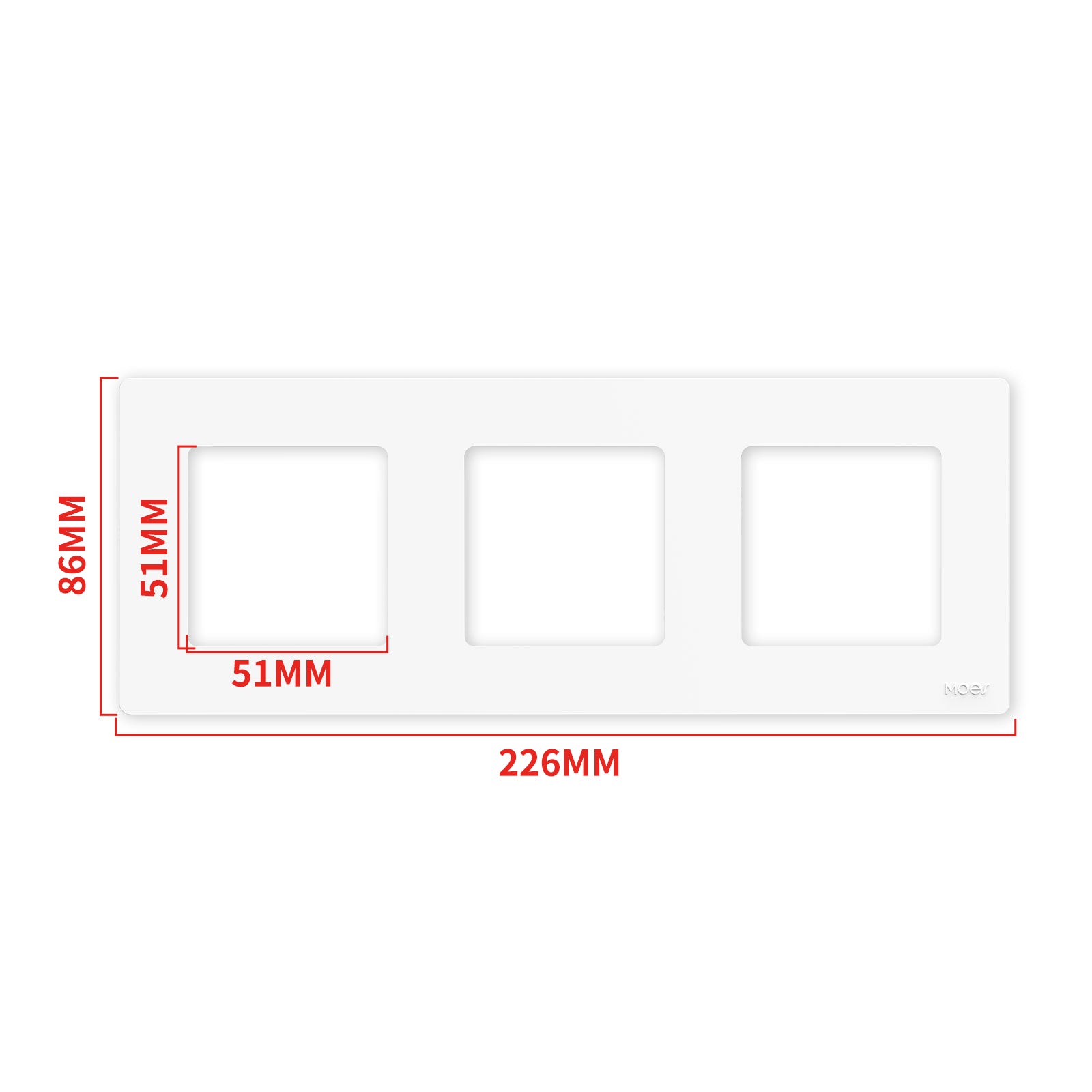 MOES 2nd Star Ring Smart ZigBee3.0 Push Button Light Switch Embedded Touch Switch & 2-4Gang Panel EU