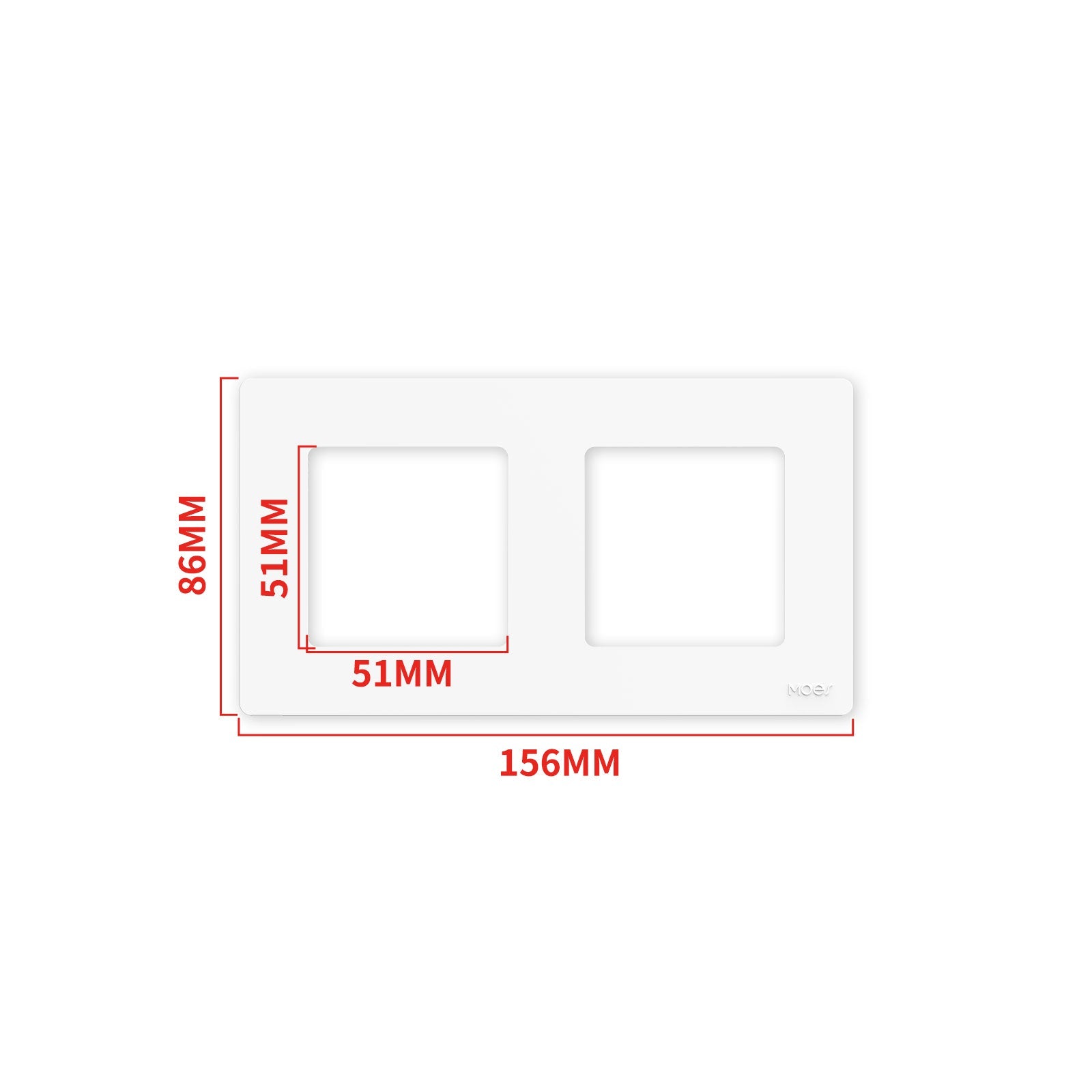 MOES 2nd Star Ring Smart ZigBee3.0 Push Button Light Switch Embedded Touch Switch & 2-4Gang Panel EU