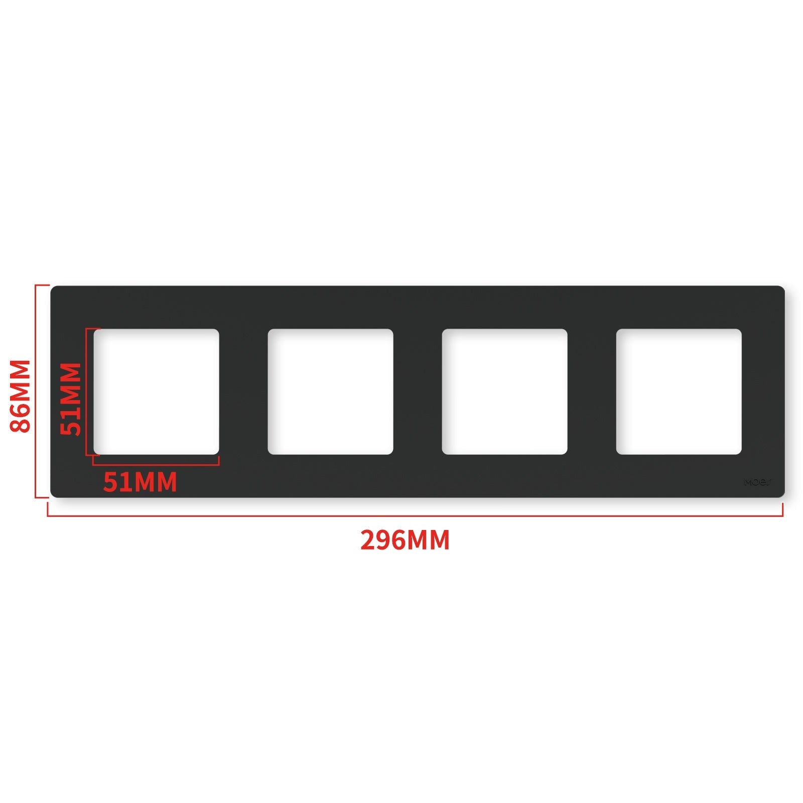 MOES 2nd Star Ring Smart ZigBee3.0 Push Button Light Switch Embedded Touch Switch & 2-4Gang Panel EU