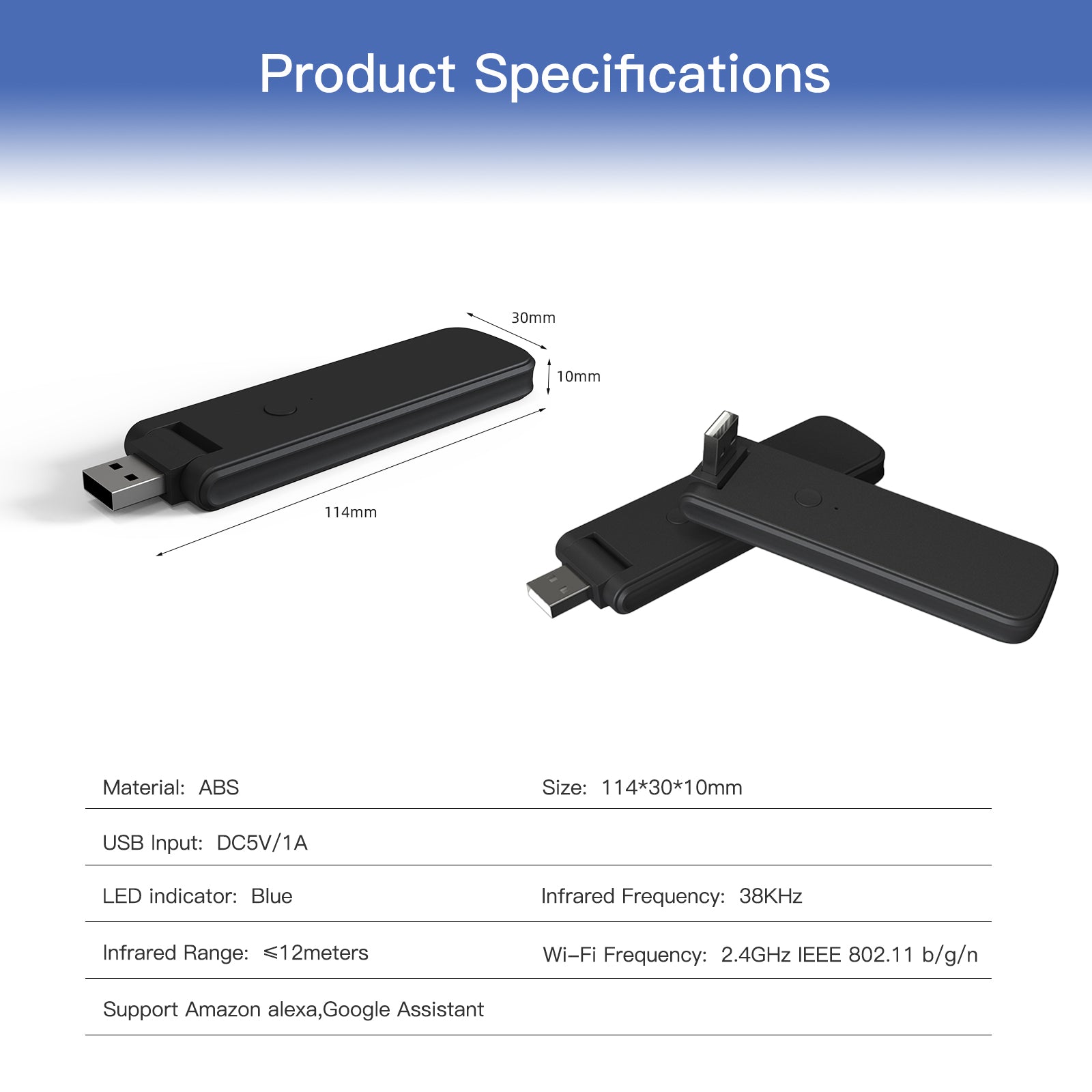 MOES WiFi USB Smart IR RF Wireless Universal Remote Controller