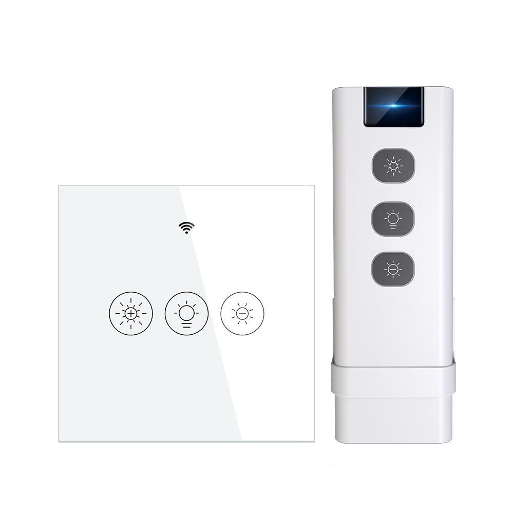 WiFi Smart Light Dimmer Switch RF433 Glass Touch Switch EU