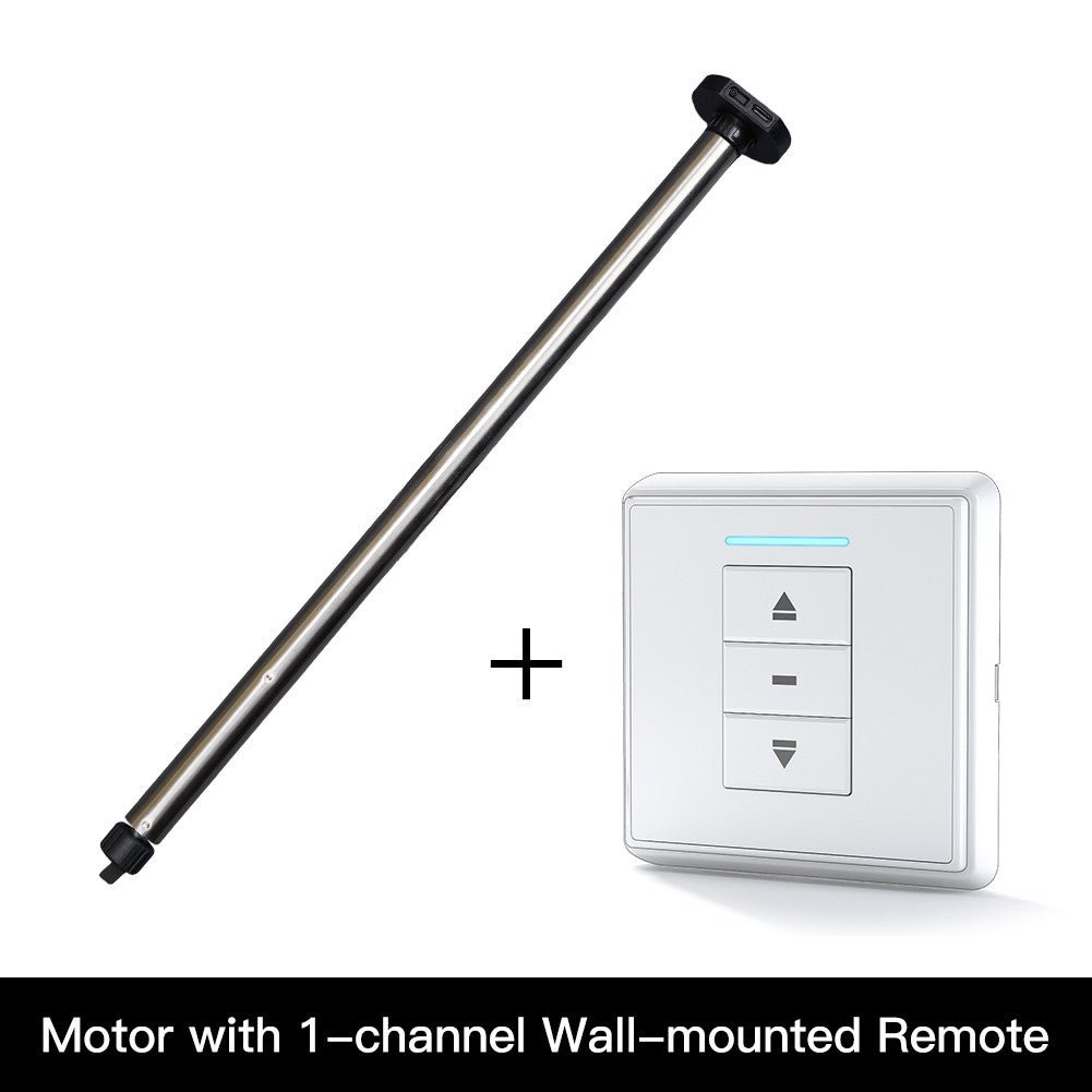 Rechargeable Tubular Roller Blind Motor RF433 Remote Control