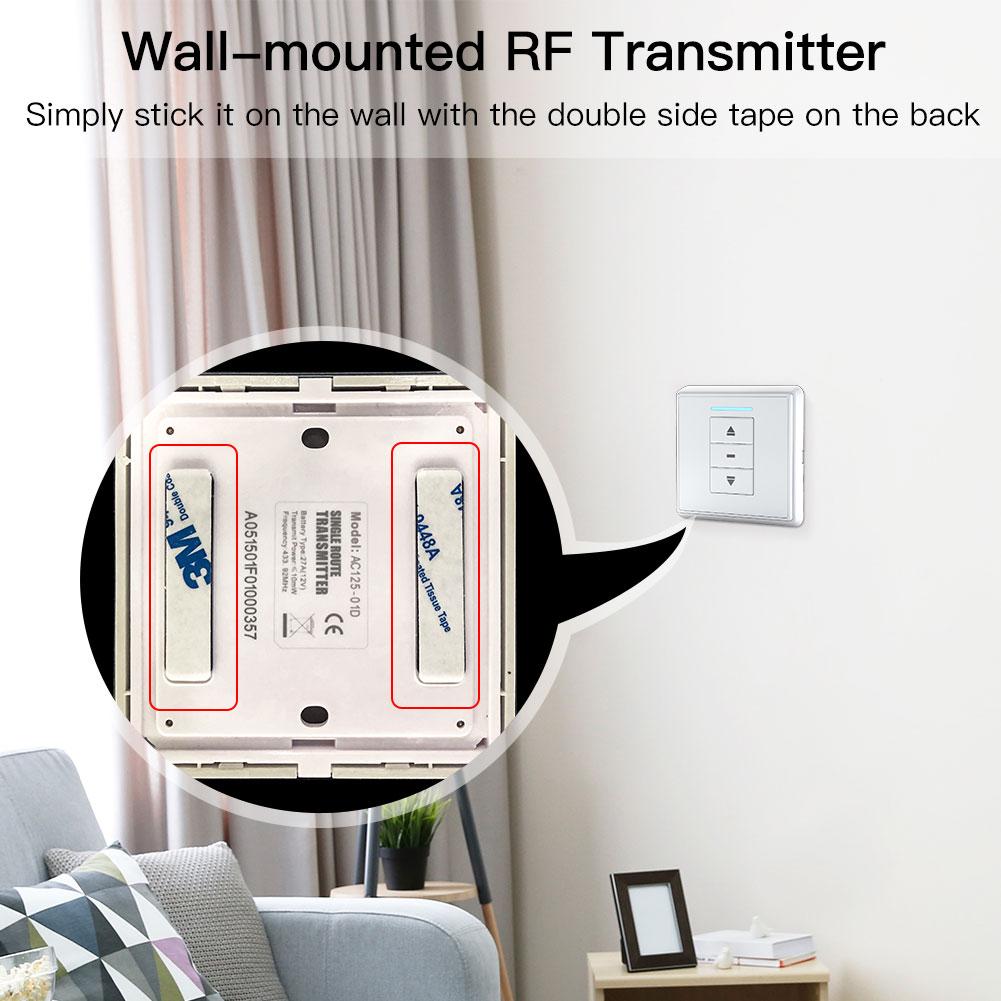 RF433 Remote Emitter For Controlling WiFi /ZigBee Curtain Motor