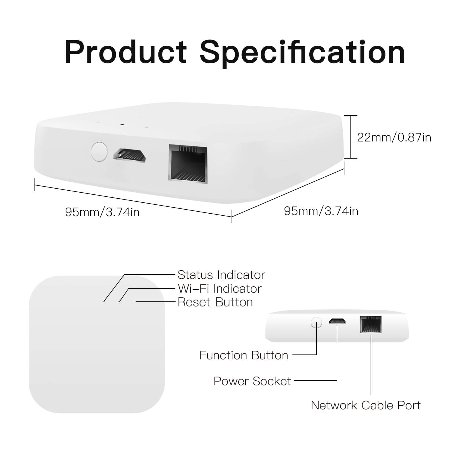 Smart Zigbee Hub Work With Homekit Wired Gateway Remote Control Smart Home Hub