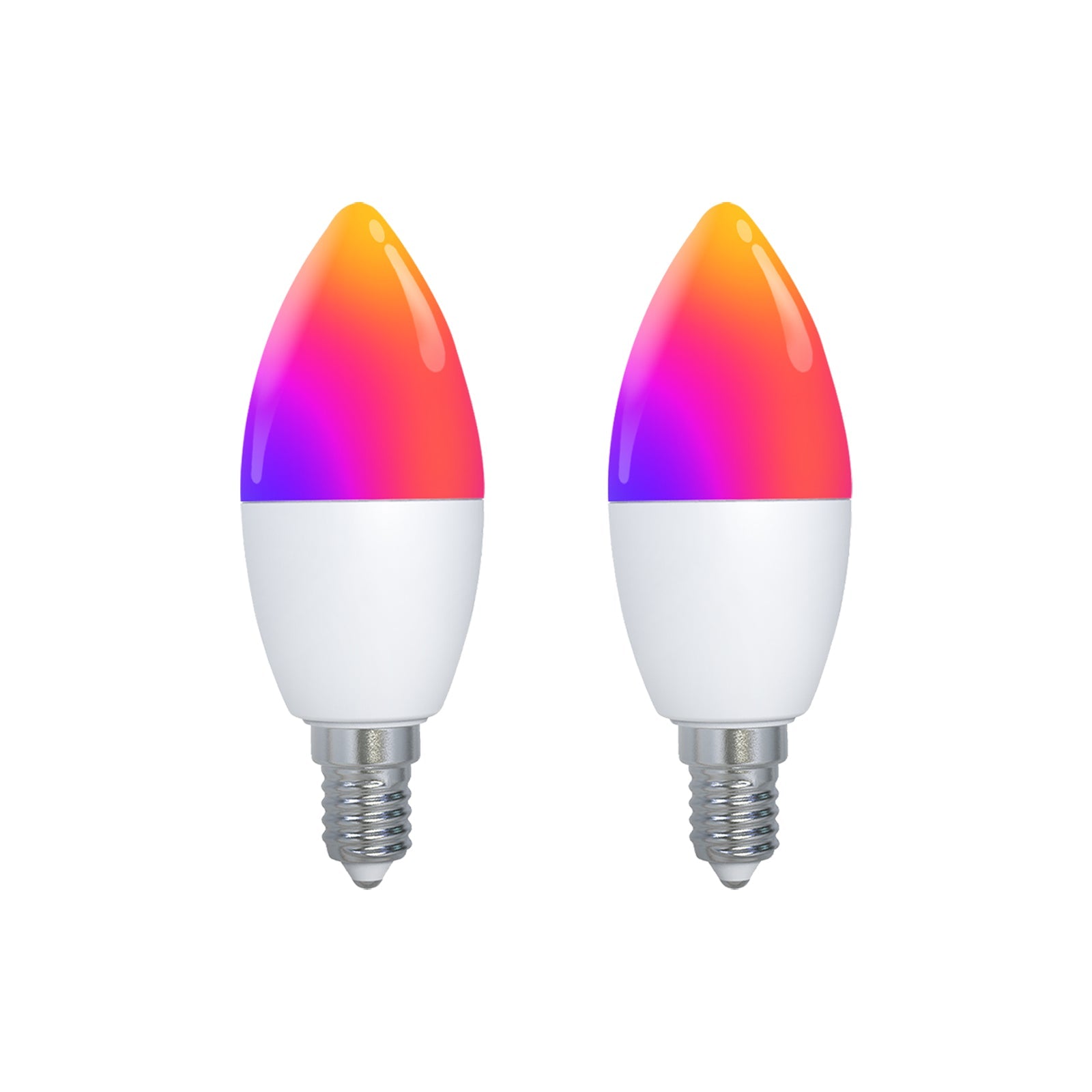 Tuya Matter WiFi Smart LED E14 Dimmable Light Bulbs 2700-6500K+RGB