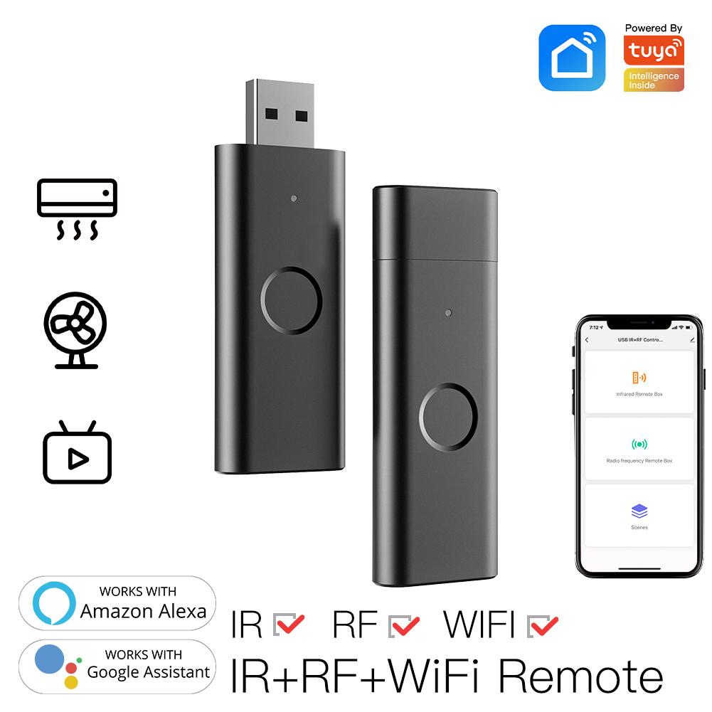 WiFi IR+RF Tuya Smart Remote Controller Wireless USB Controller for TV Fan