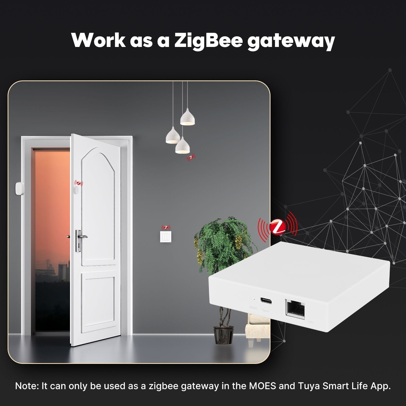 Tuya Zigbee Matter Thread Gateway Smart Home Bridge Matter Hub