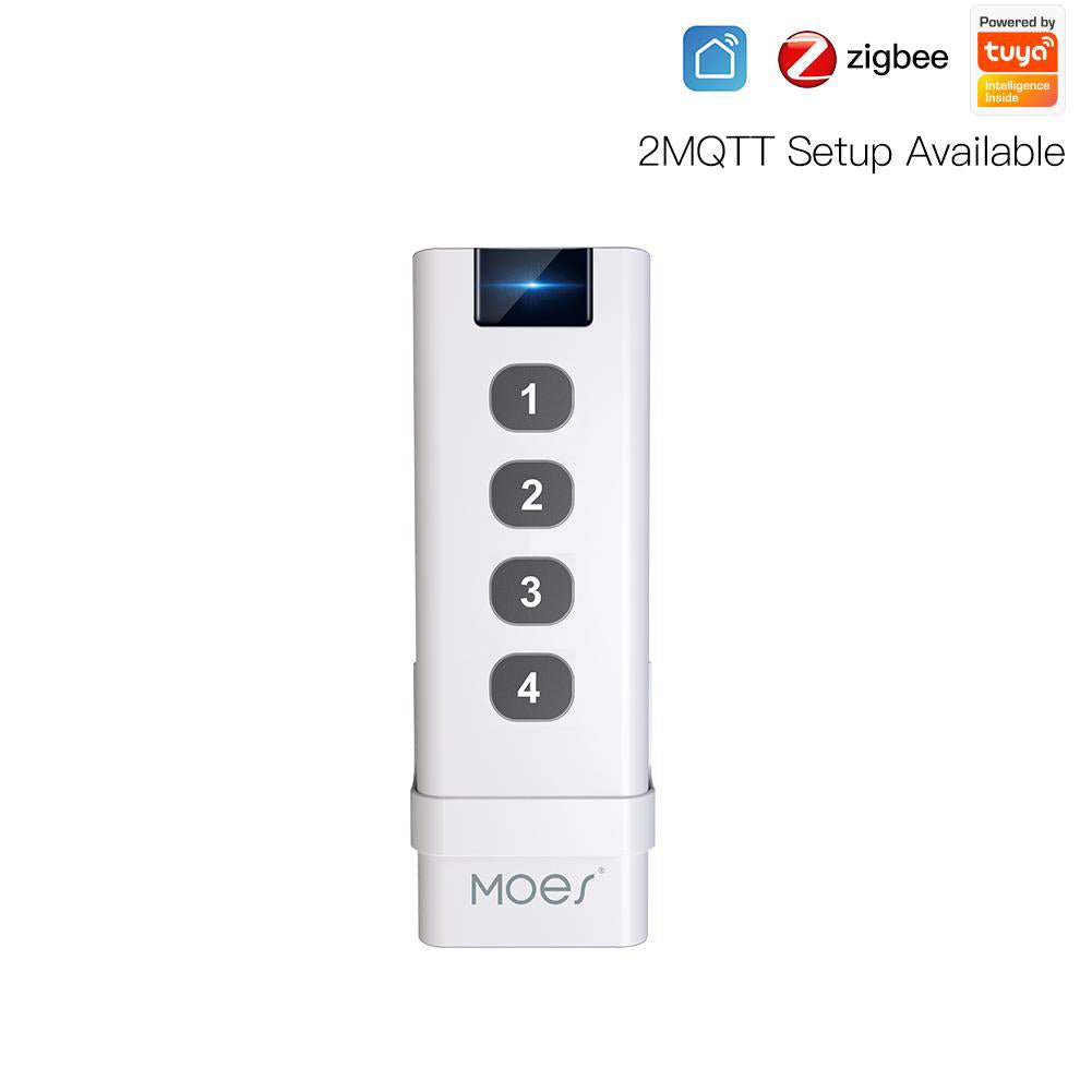 Tuya  ZigBee Wireless Scene Switch 4 Gang Remote Point to Point Control