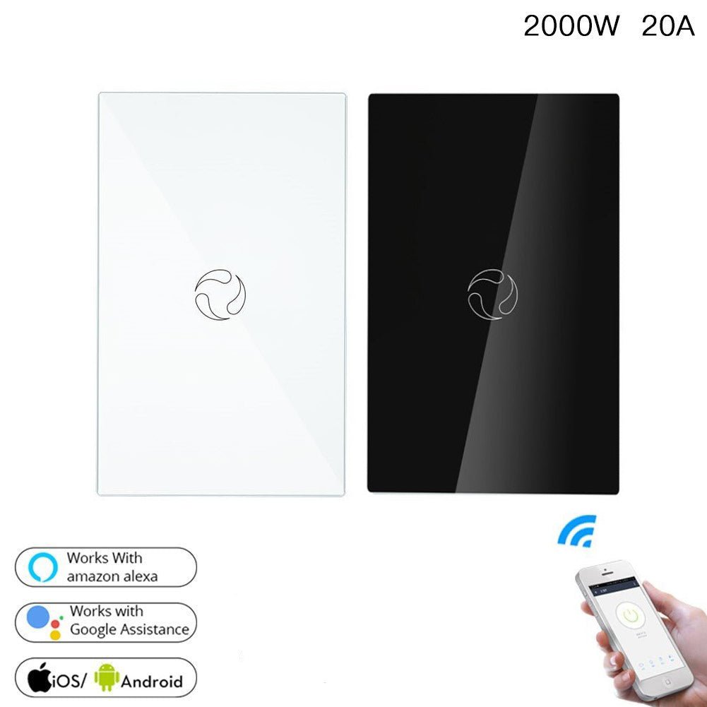 WiFi Smart Boiler Touch Switch Single Pole Neutral Wire Required 100-240V  20A/40A US