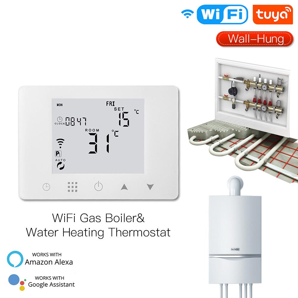 WiFi Smart LCD Wall-Hung Gas Boiler Water Underfloor Heating Temperature Controller