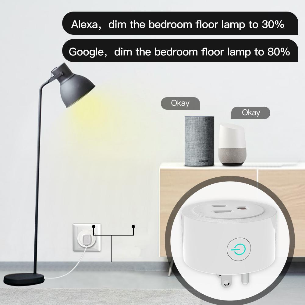 WiFi Smart Power Socket Plug Brightness Adjust Timer Plug US