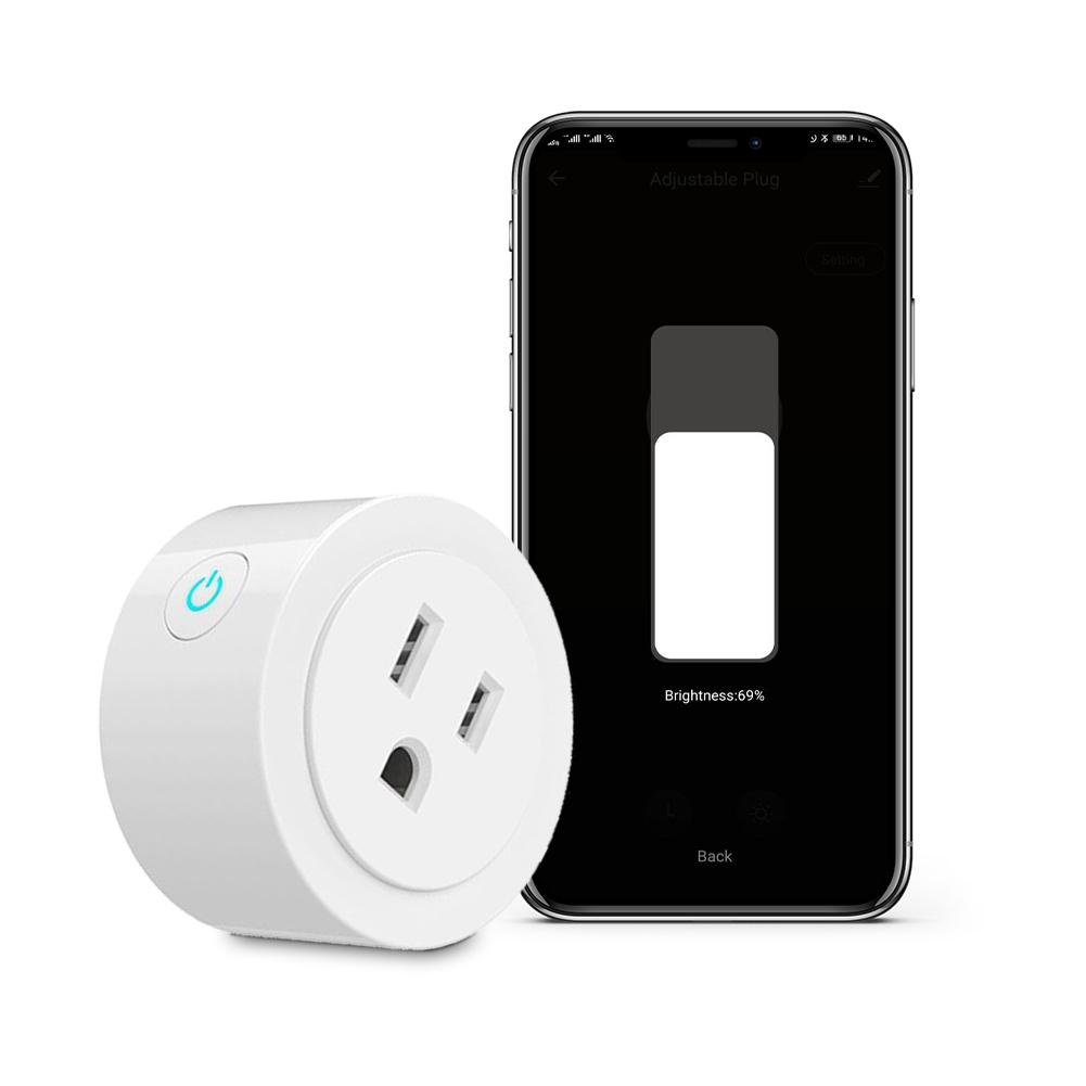 WiFi Smart Power Socket Plug Brightness Adjust Timer Plug US