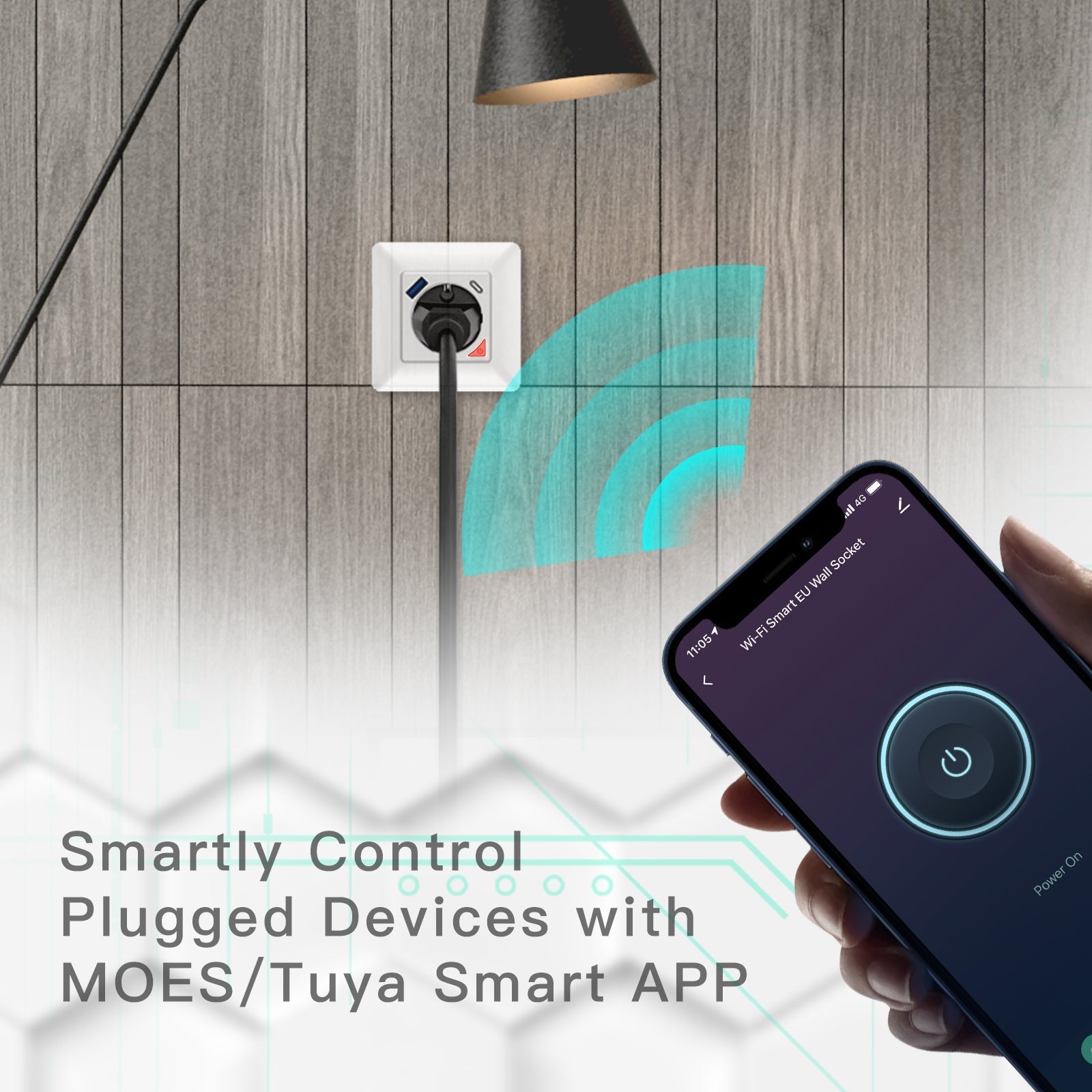 WiFi Smart Socket 16A Power Socket Fast Charge USB Type-C [EU Version]