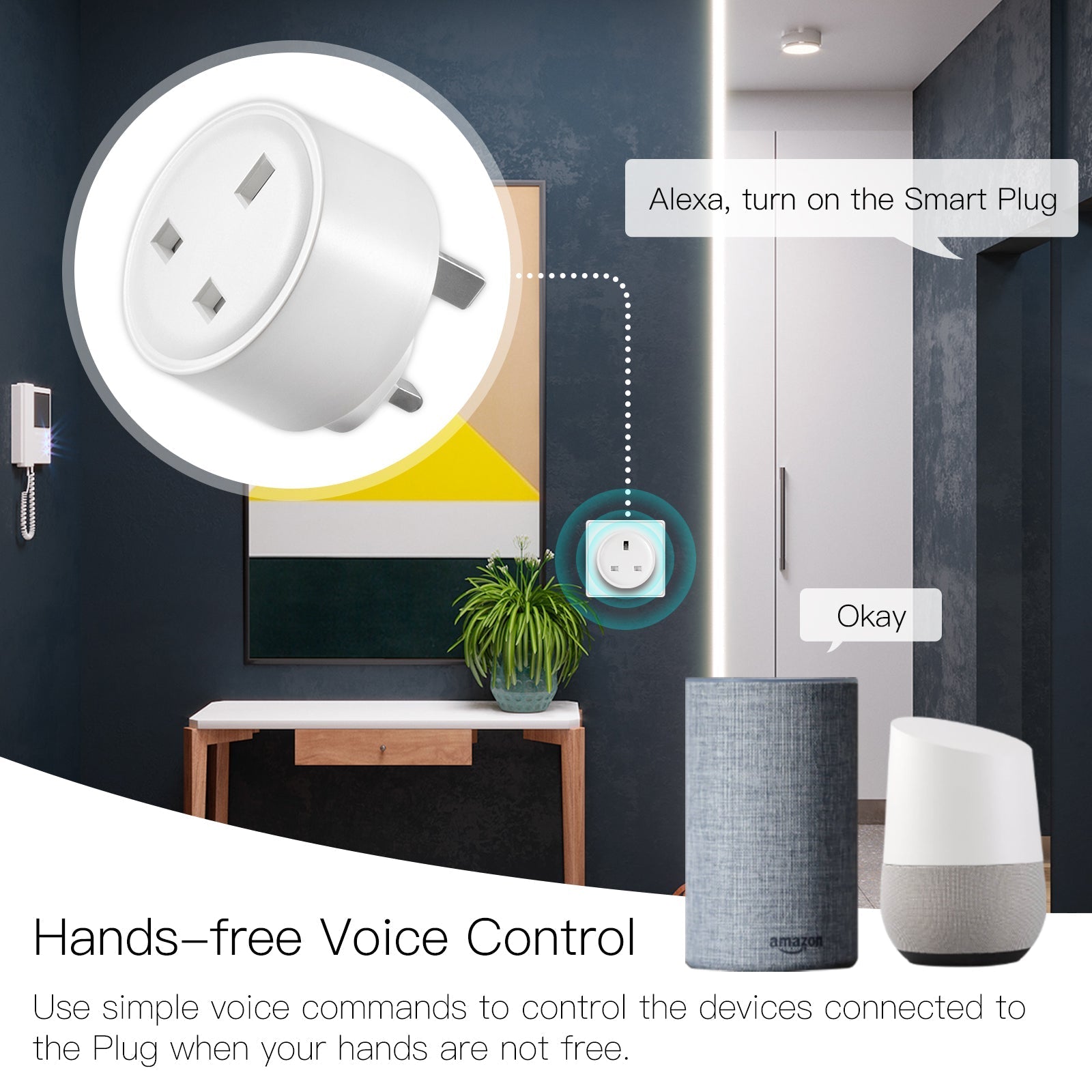 WiFi Smart Socket Power Plug UK Version 15A