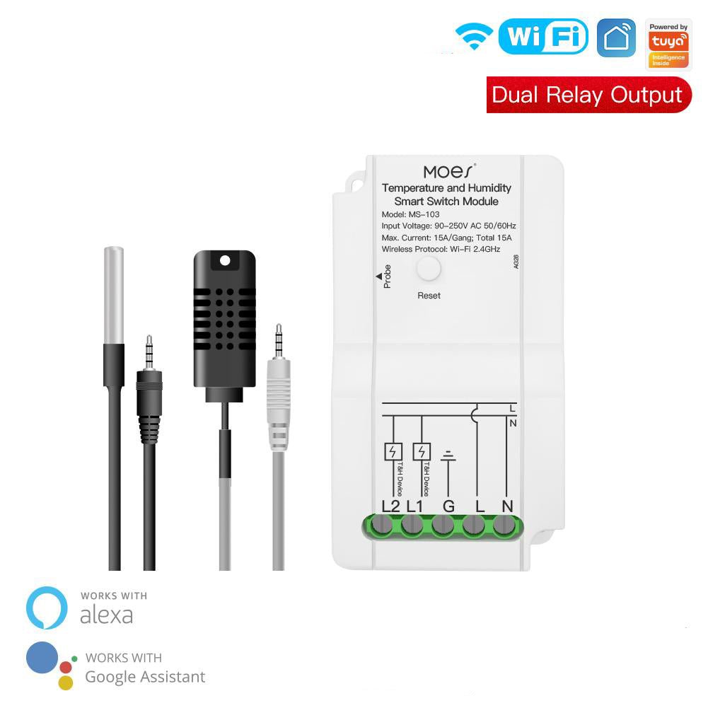 WiFi Smart Temperature and Humidity Control Switch Module Sensor