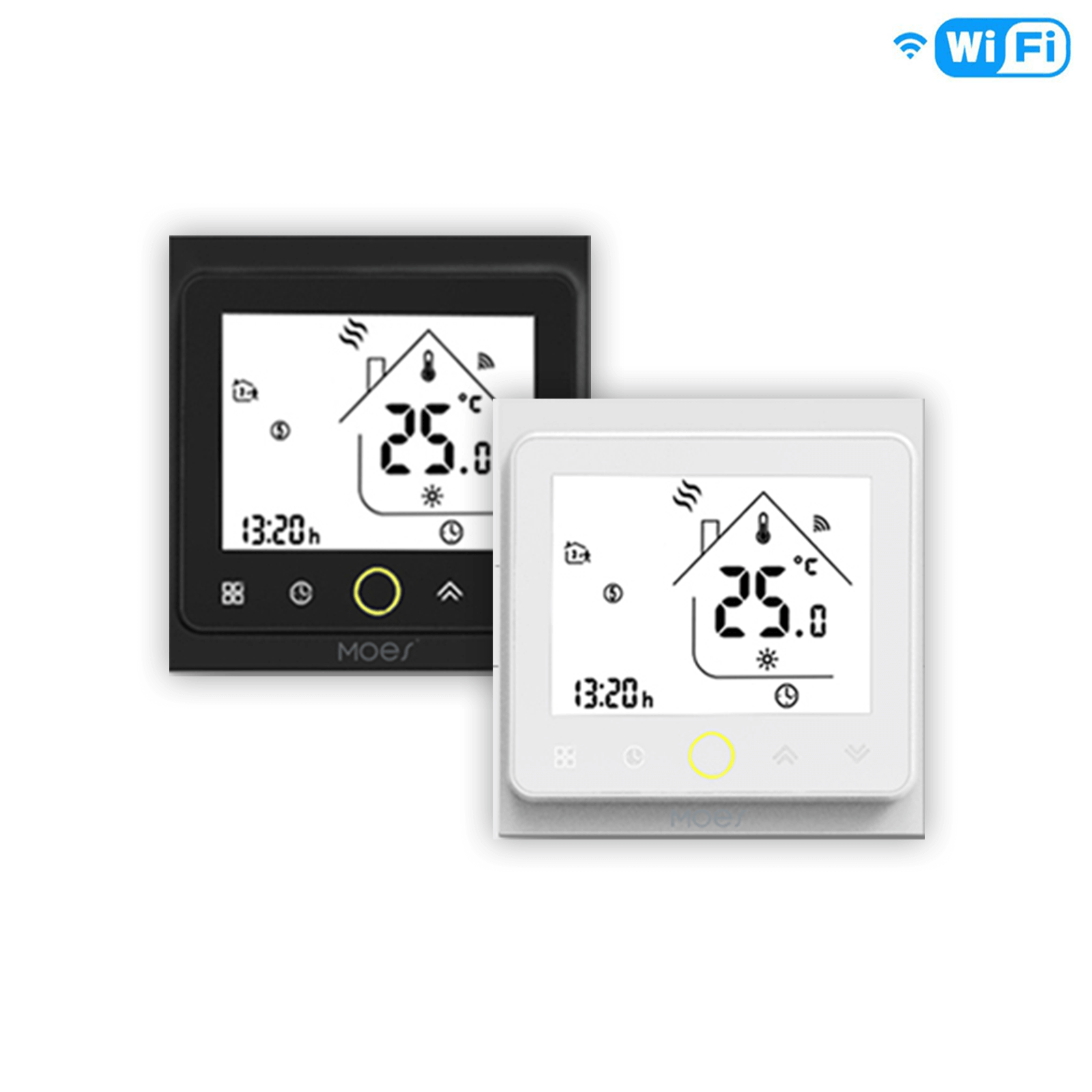 WiFi Smart Thermostat Temperature Controller Water Floor/Electric Heating Water/Gas Boiler LCD Touch Screen BHT 002