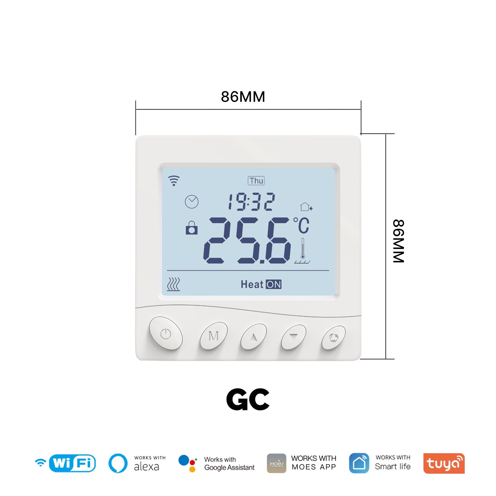 WiFi Thermostat Room Temperature Controller Water/Electric/Gas Boiler Floor Heating App Control