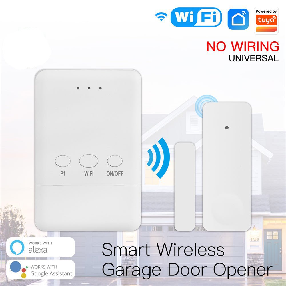 WiFi Tuya Smart Garage Door Controller Door Sensor Opener Kit No Wiring